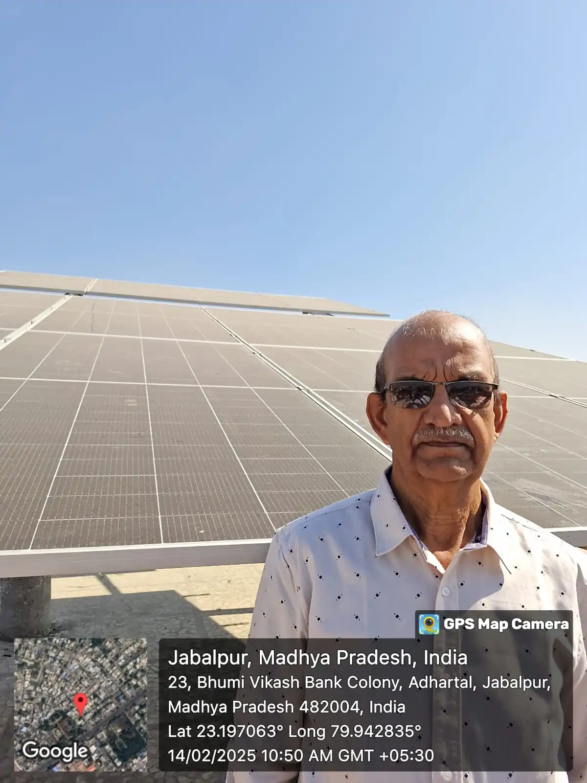 Solar installation at Bhumi Vikas Colony, Adhartal