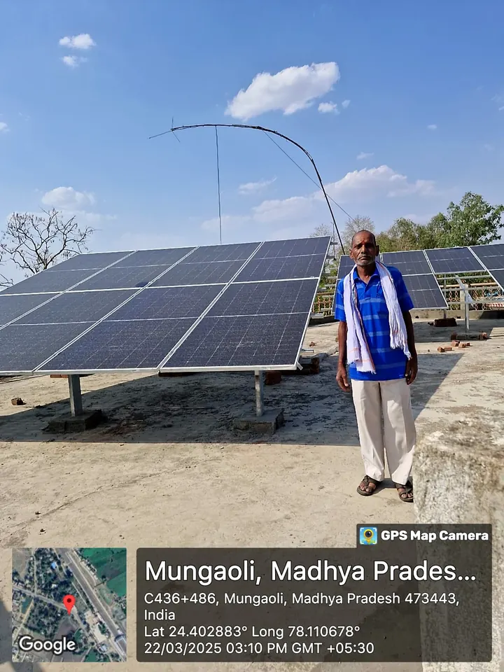 Solar installation at Mungaoli