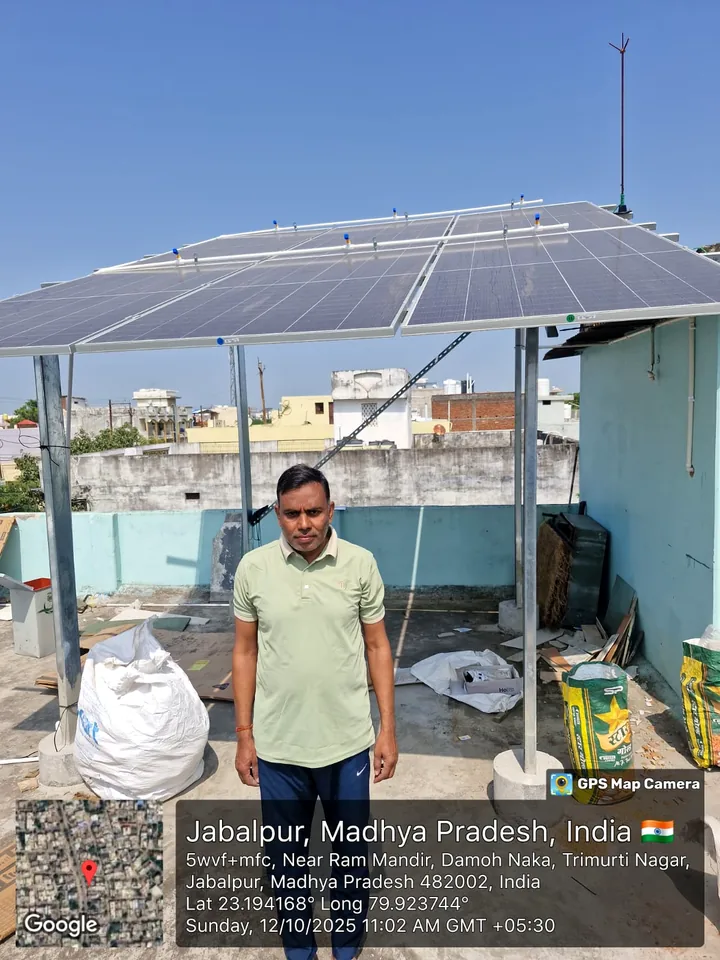 Rooftop solar panel installation by BK Solar
